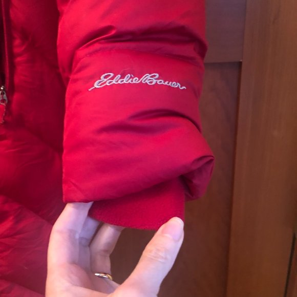 Eddie Bauer Winter Down Parka in Red - Picture 3 of 14